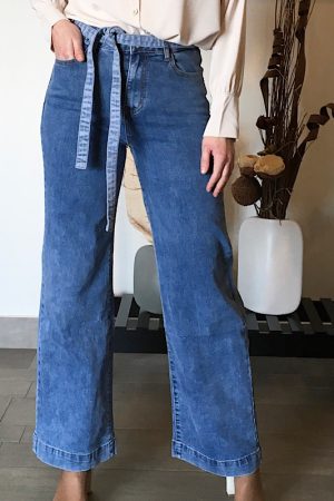 Denim Sallma Μπλε Wide Leg-Μπλε