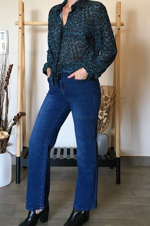 Denim Vivian Wide Leg Μπλε-Μπλε